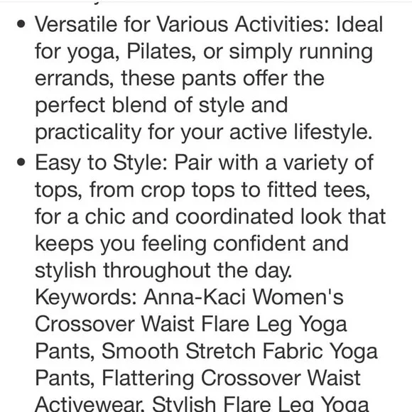 Anna-Kaci for Target High Waist Flare Leg Yoga Pants size SMALL (black) - Picture 10 of 11